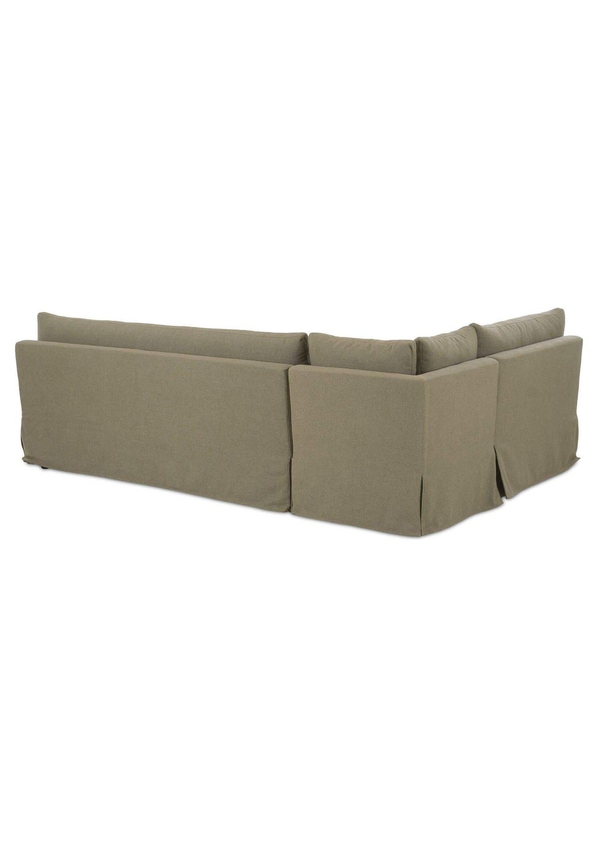 Fable Slipcover Dining Banquette L-Shape 100.5" - Olive