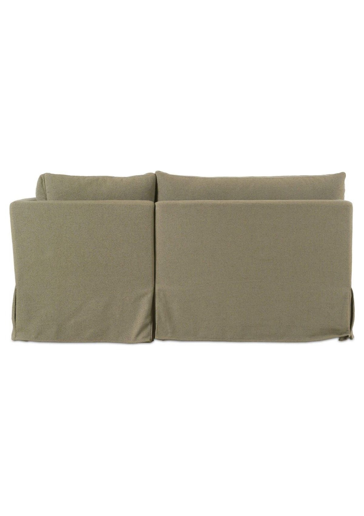 Fable Slipcover Dining Banquette L-Shape 100.5" - Olive
