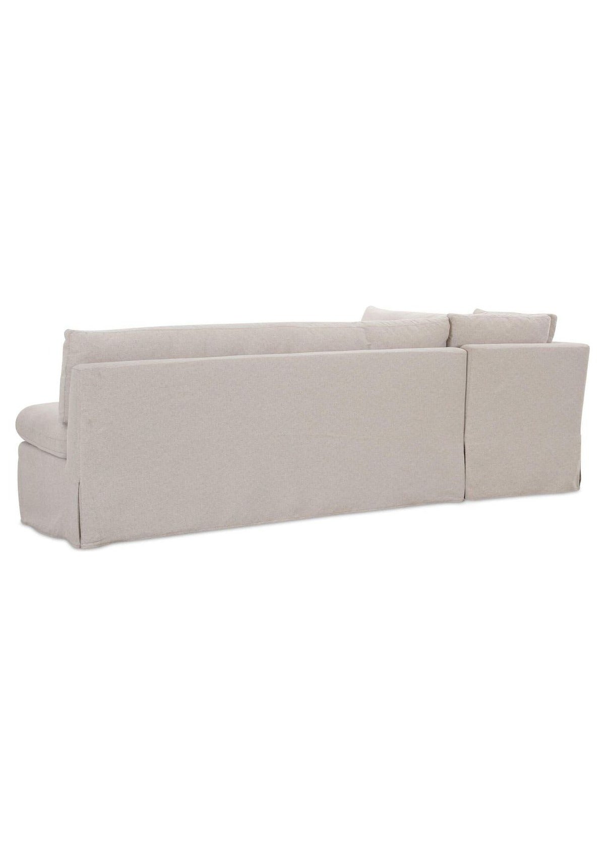 Fable Slipcover Dining Banquette L-Shape 100.5" - Beige