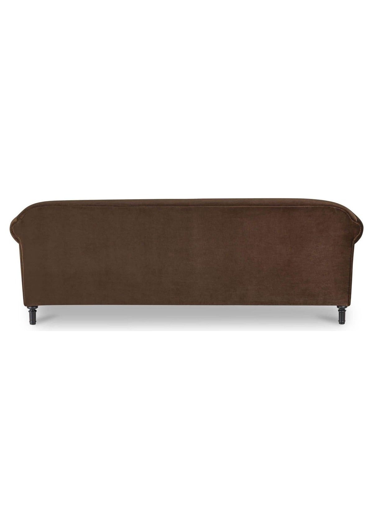 Harmony Sofa - Dark Brown Faux Mohair