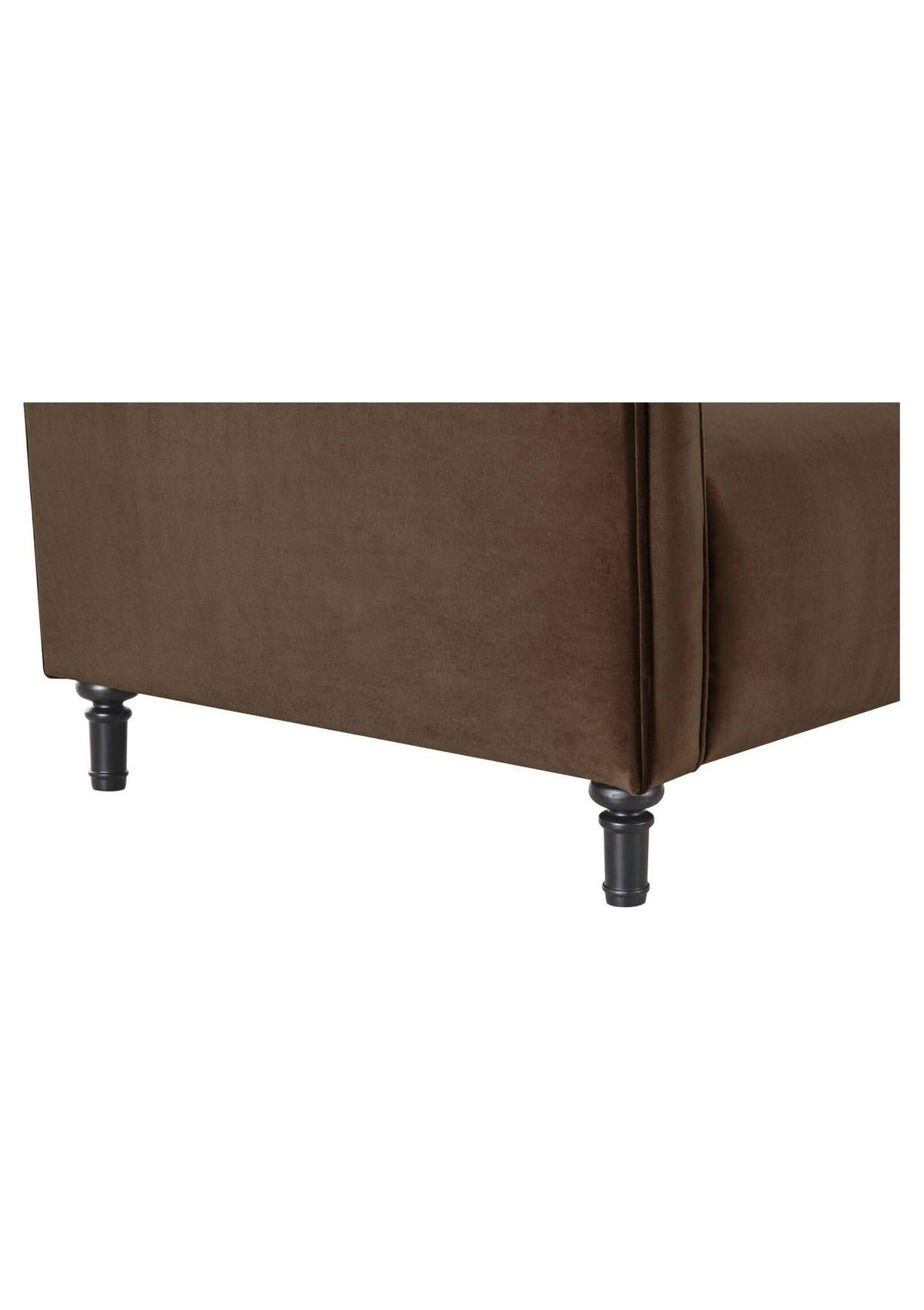Harmony Sofa - Dark Brown Faux Mohair