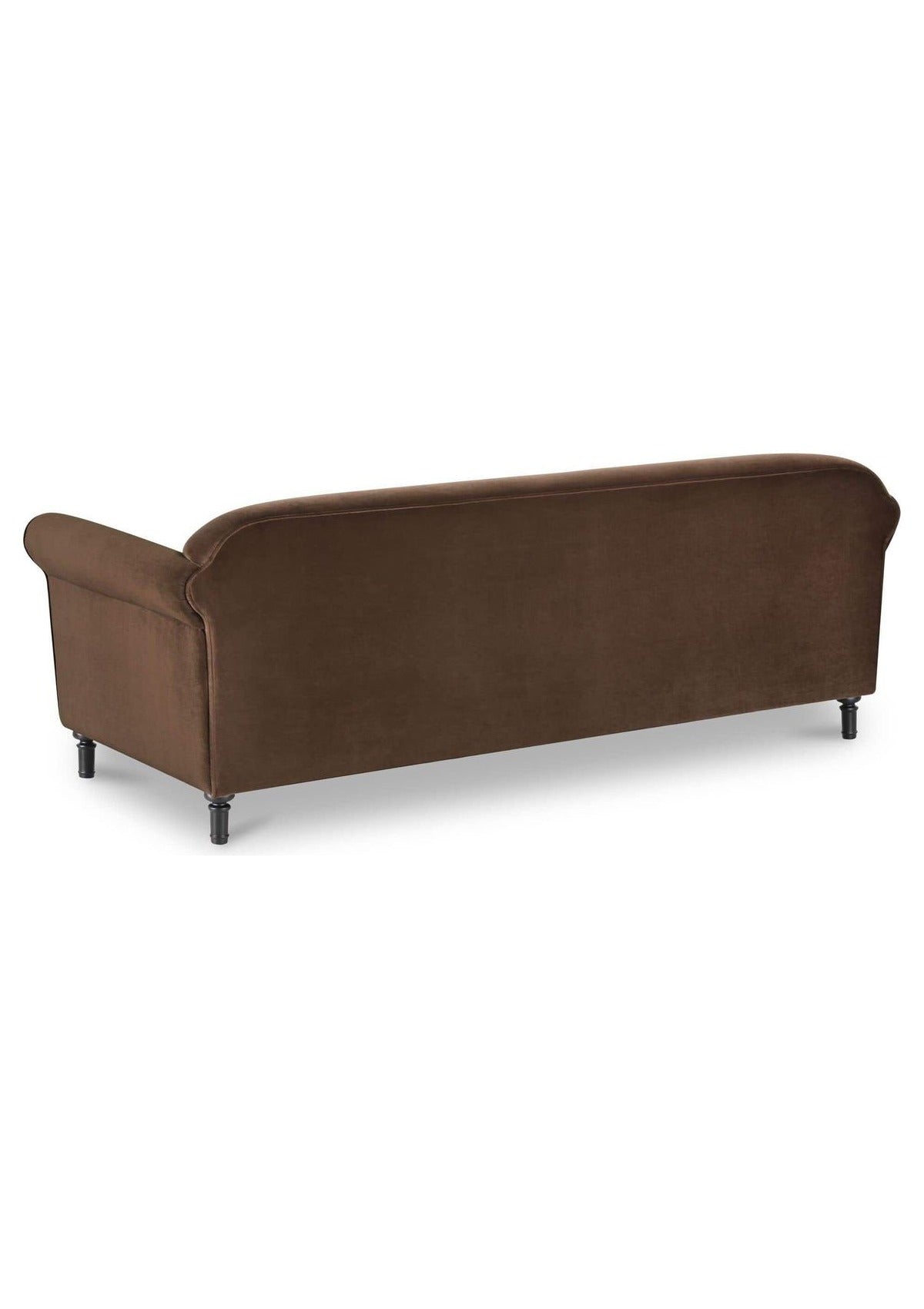 Harmony Sofa - Dark Brown Faux Mohair