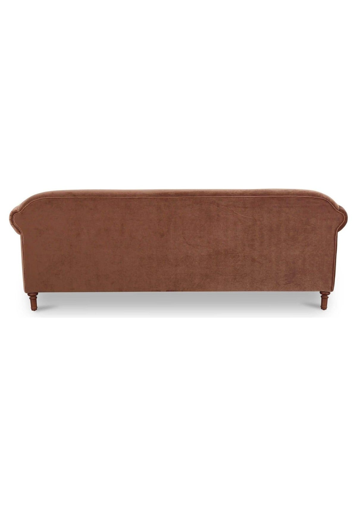 Harmony Sofa - Brick Red Faux Mohair