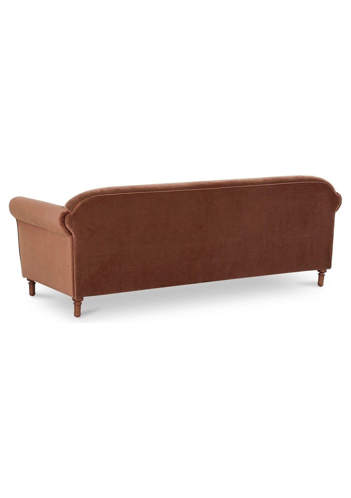 Harmony Sofa - Brick Red Faux Mohair