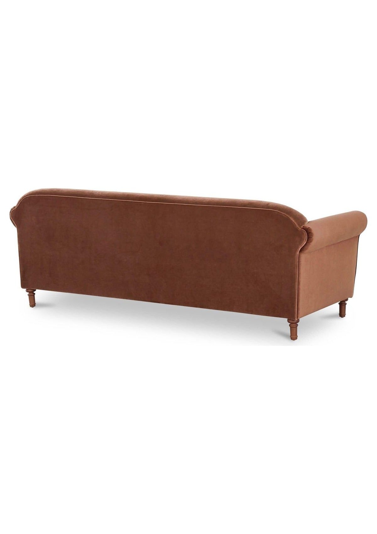 Harmony Sofa - Brick Red Faux Mohair