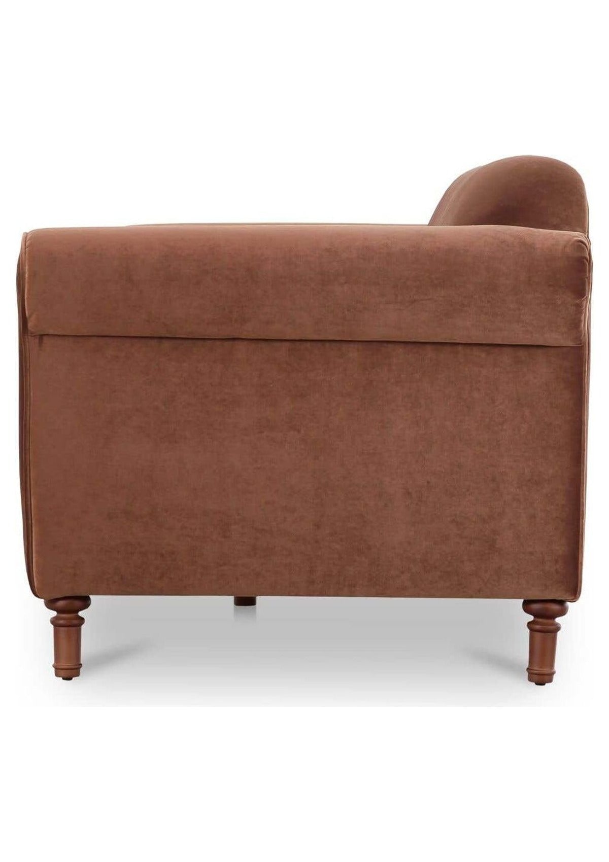 Harmony Sofa - Brick Red Faux Mohair