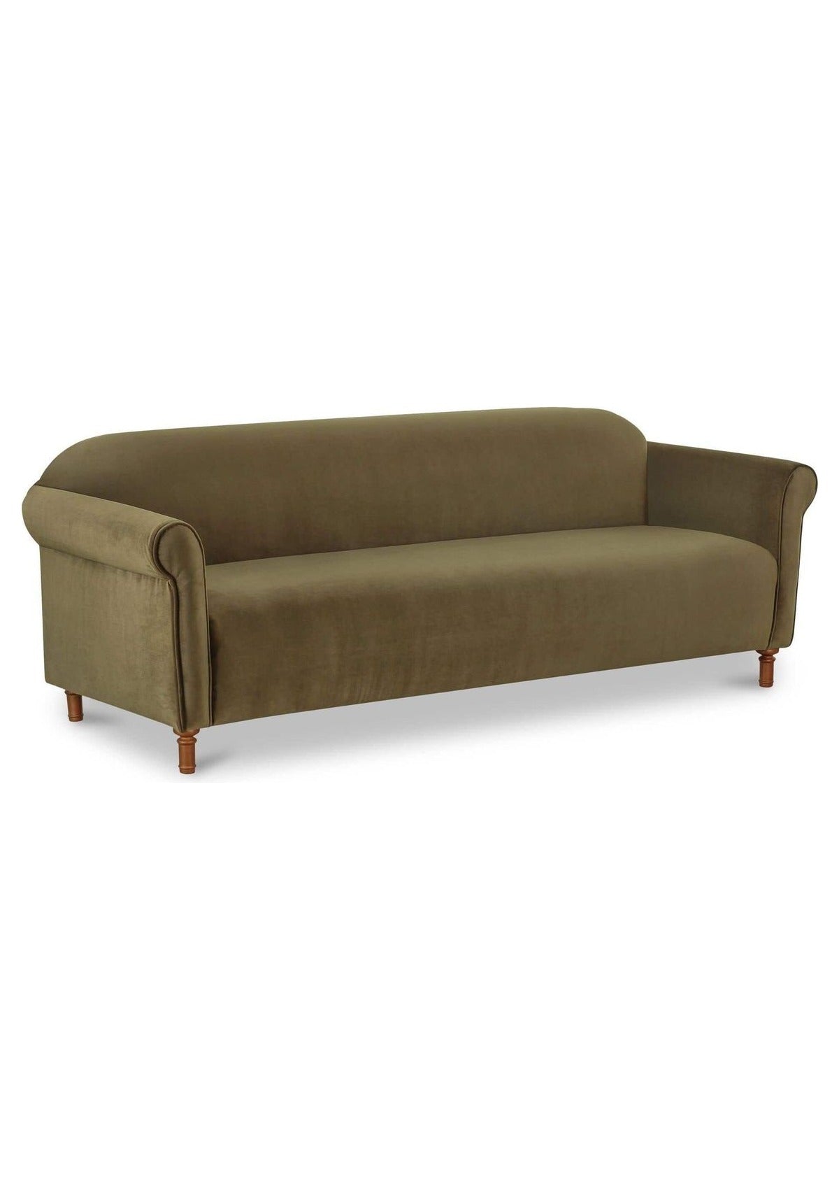 Harmony Sofa - Dark Green Faux Mohair