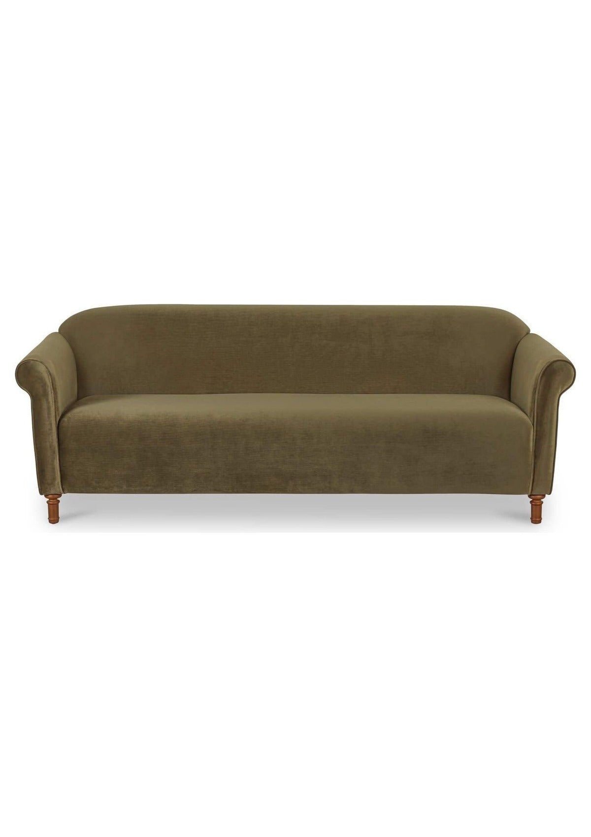 Harmony Sofa - Dark Green Faux Mohair