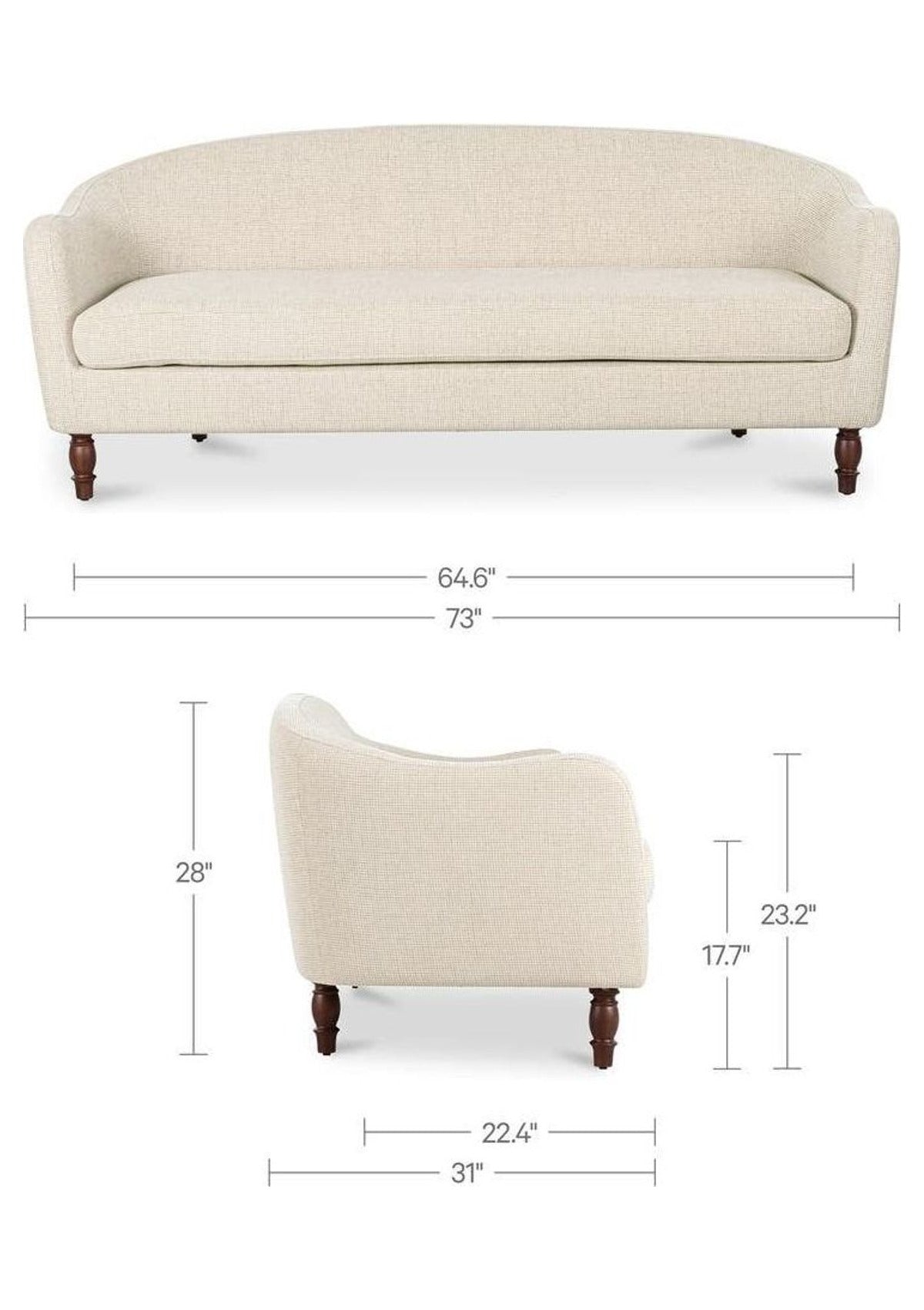 Geneva Apartment Sofa - Heritage Beige