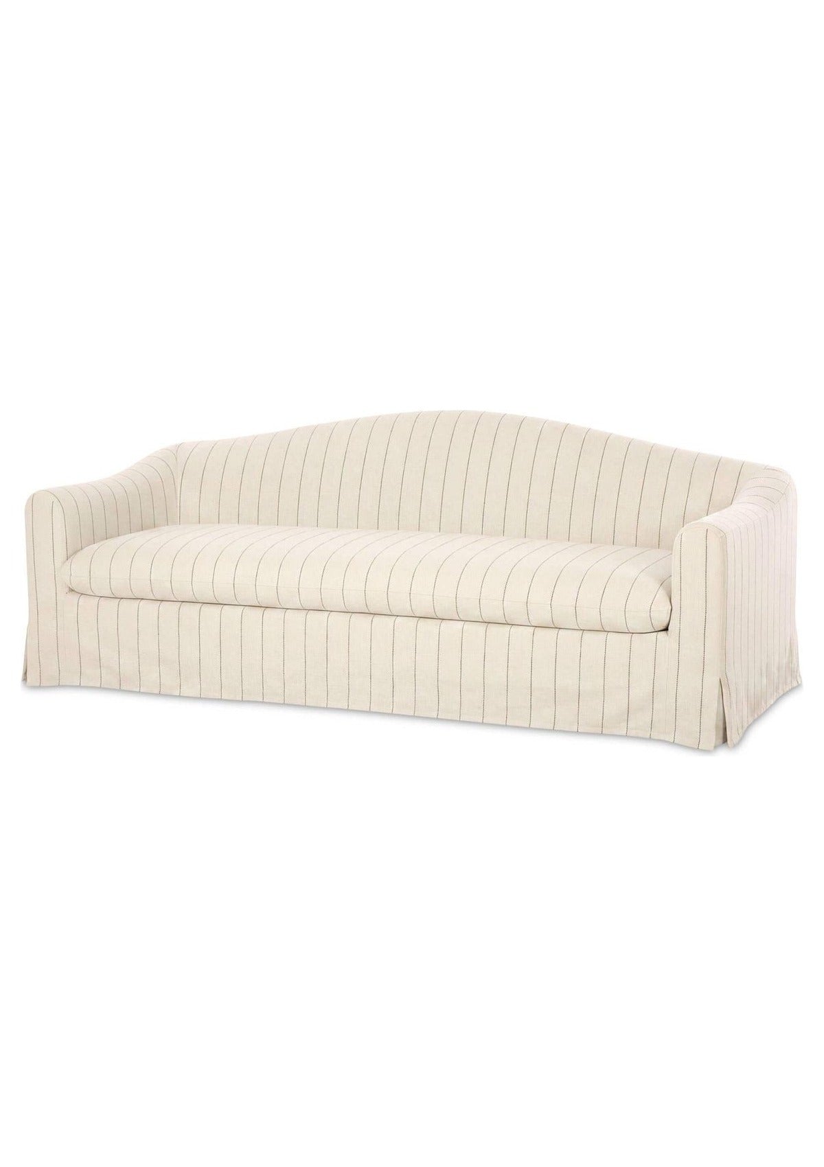 Odell Slipcover Sofa - Olive Stripe