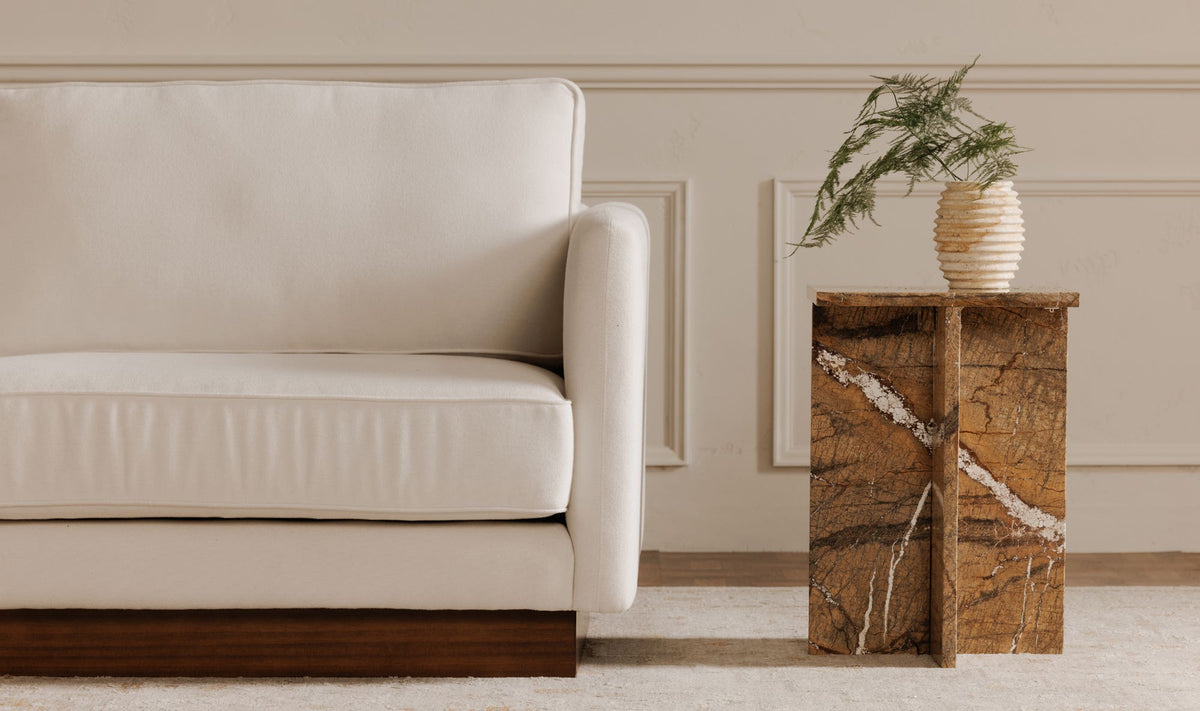 Blair Accent Table - Golden Forest Marble