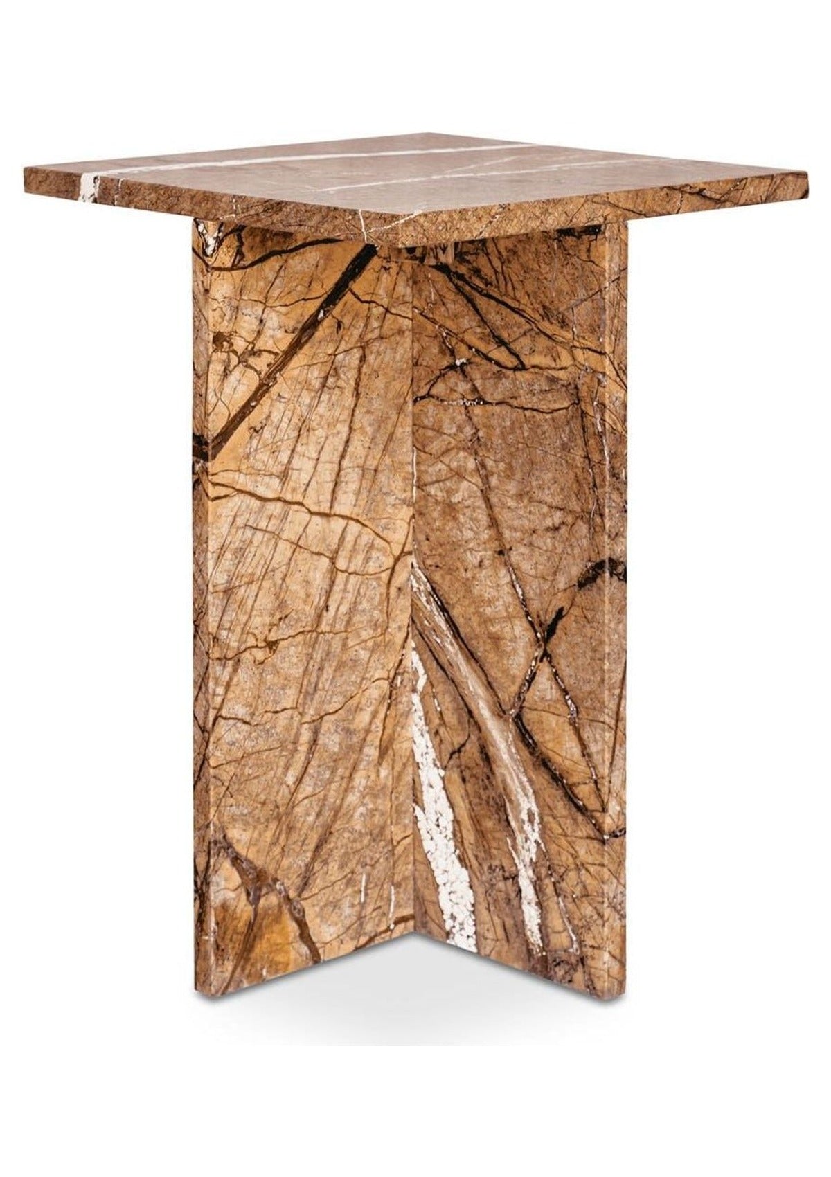 Blair Accent Table - Golden Forest Marble
