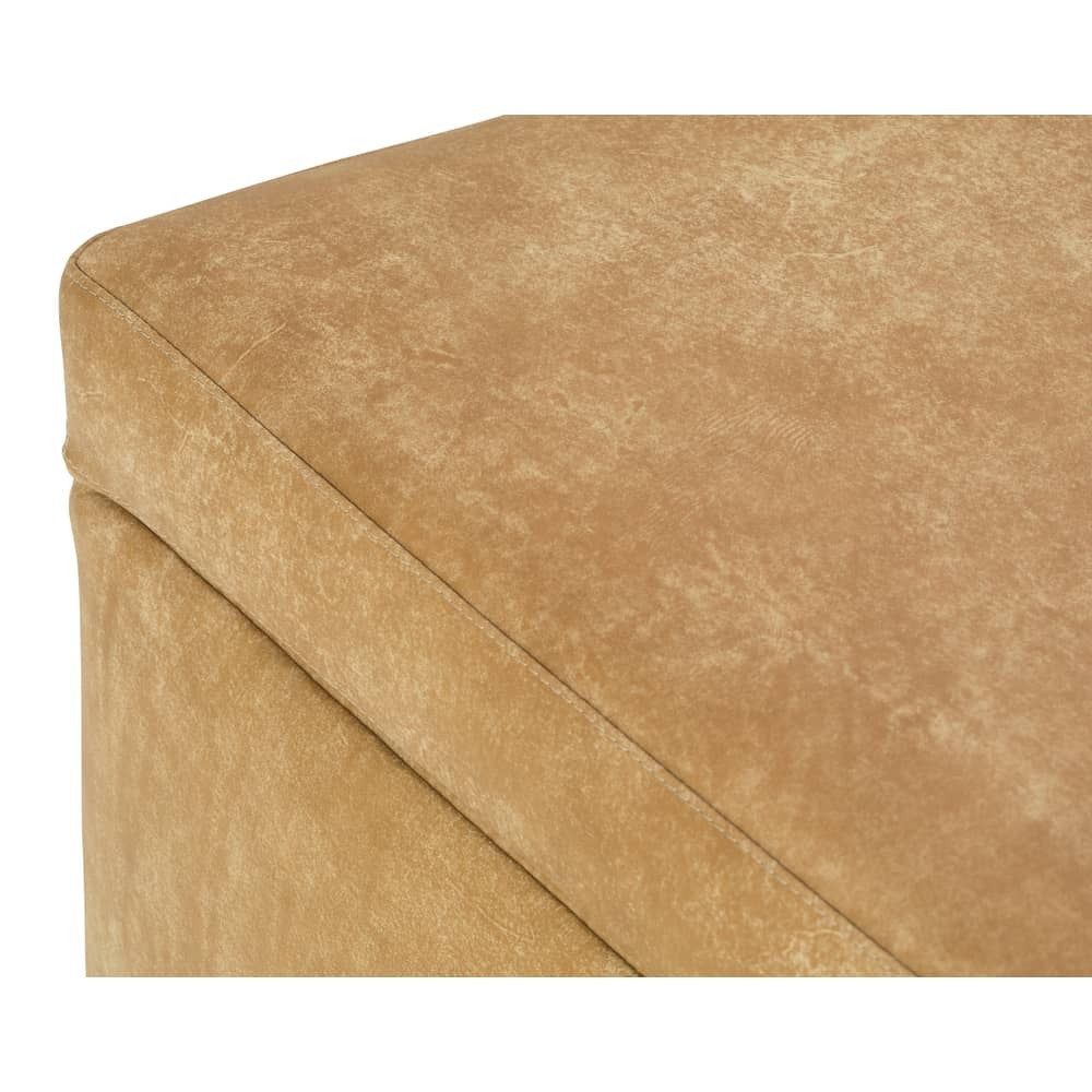 Remy 45" x 28" Rectangle Leather Storage Ottoman