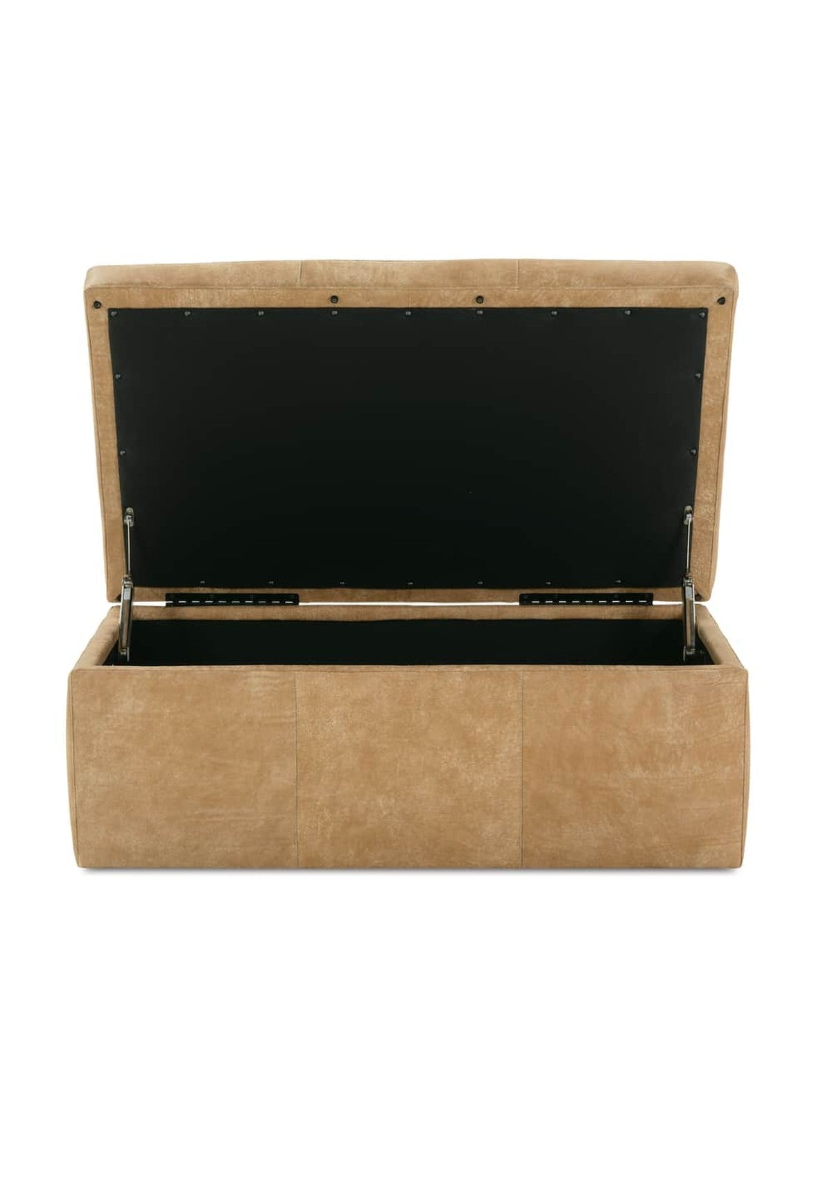 Remy 45" x 28" Rectangle Leather Storage Ottoman