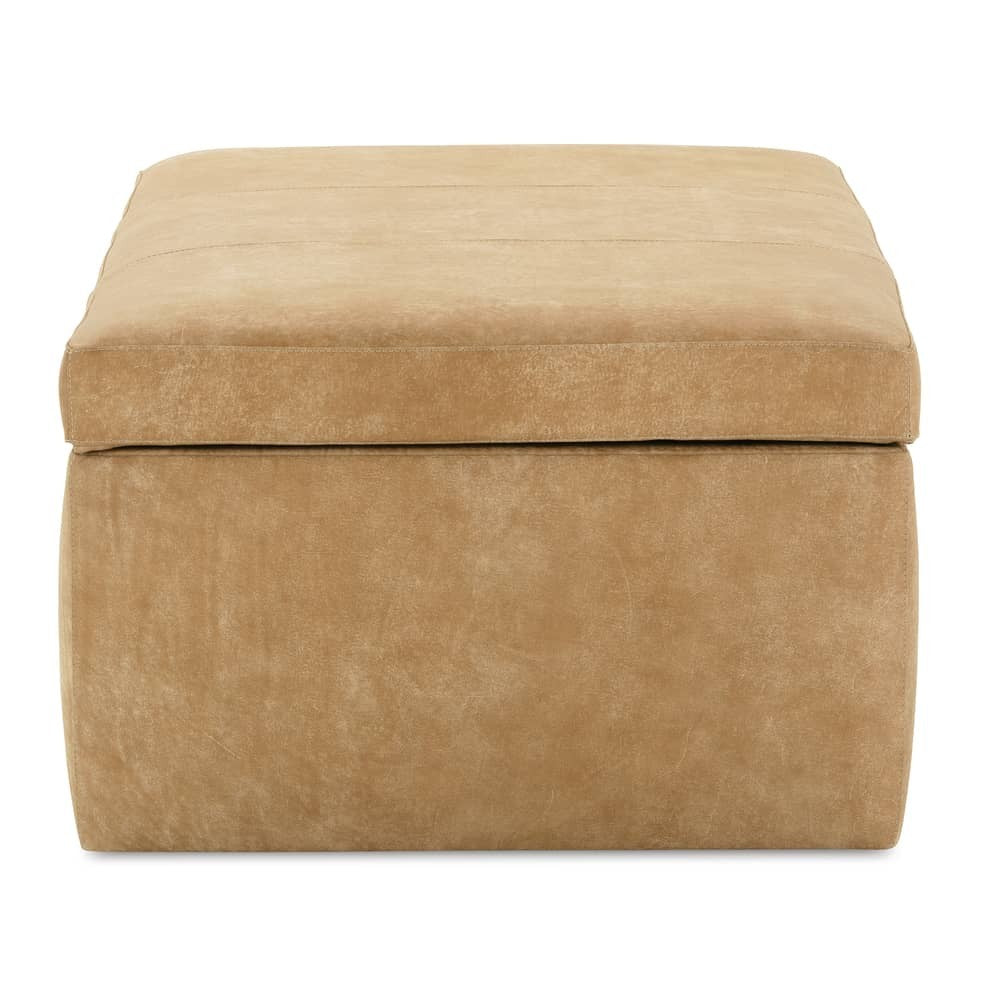 Remy 45" x 28" Rectangle Leather Storage Ottoman