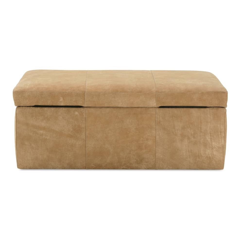 Remy 45" x 28" Rectangle Leather Storage Ottoman
