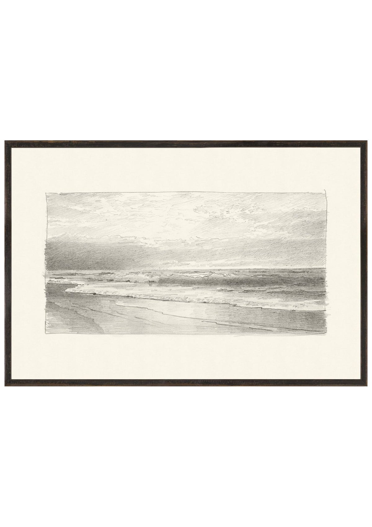 Richards – Folio, Graphite Seascape II – 1870