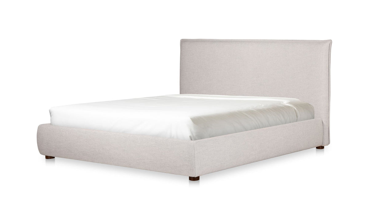 Luzon King Bed - Light Grey