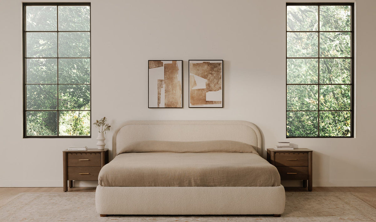Colin King Bed - Oatmeal