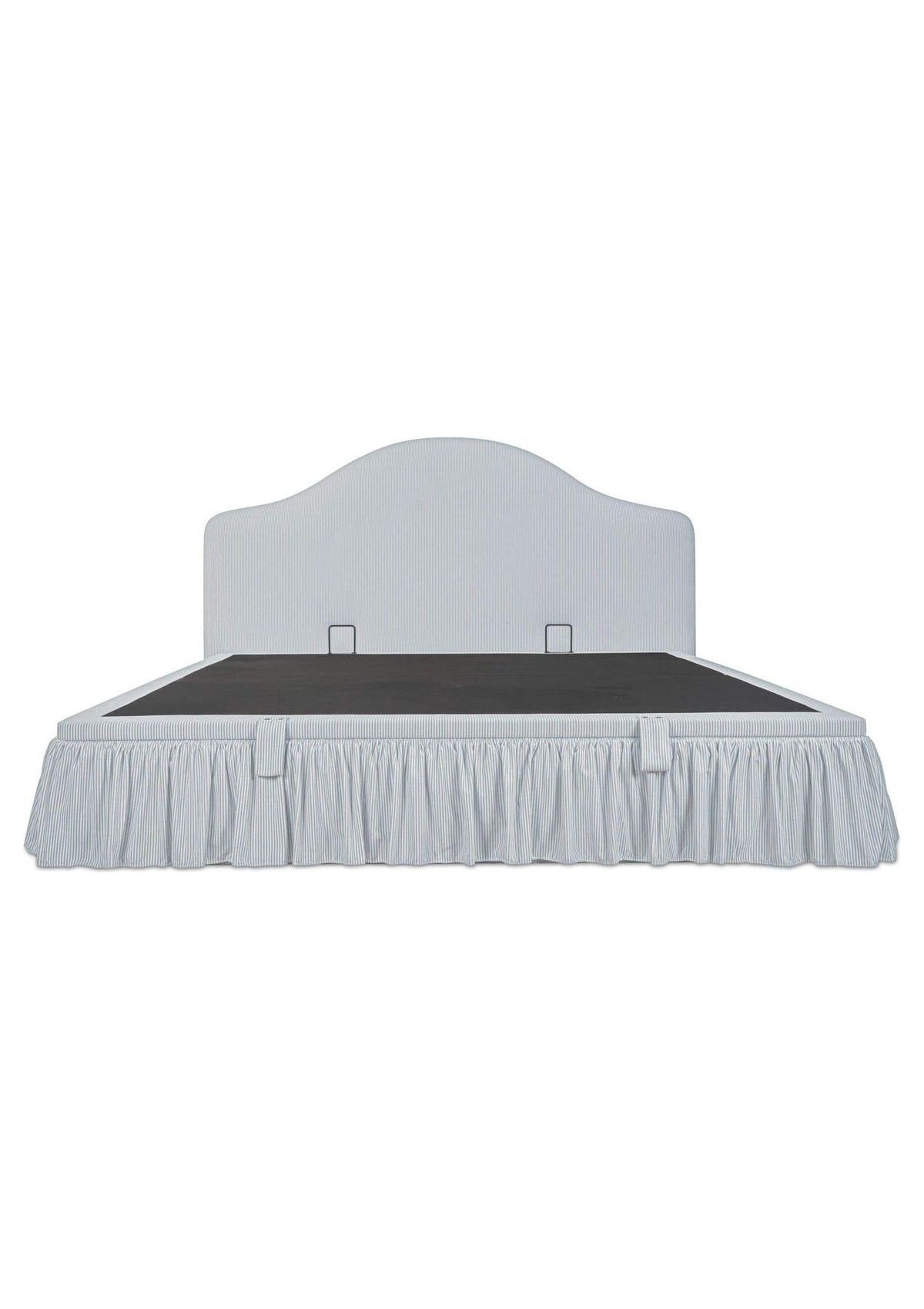 Noelle King Storage Bed - Light Blue Stripe