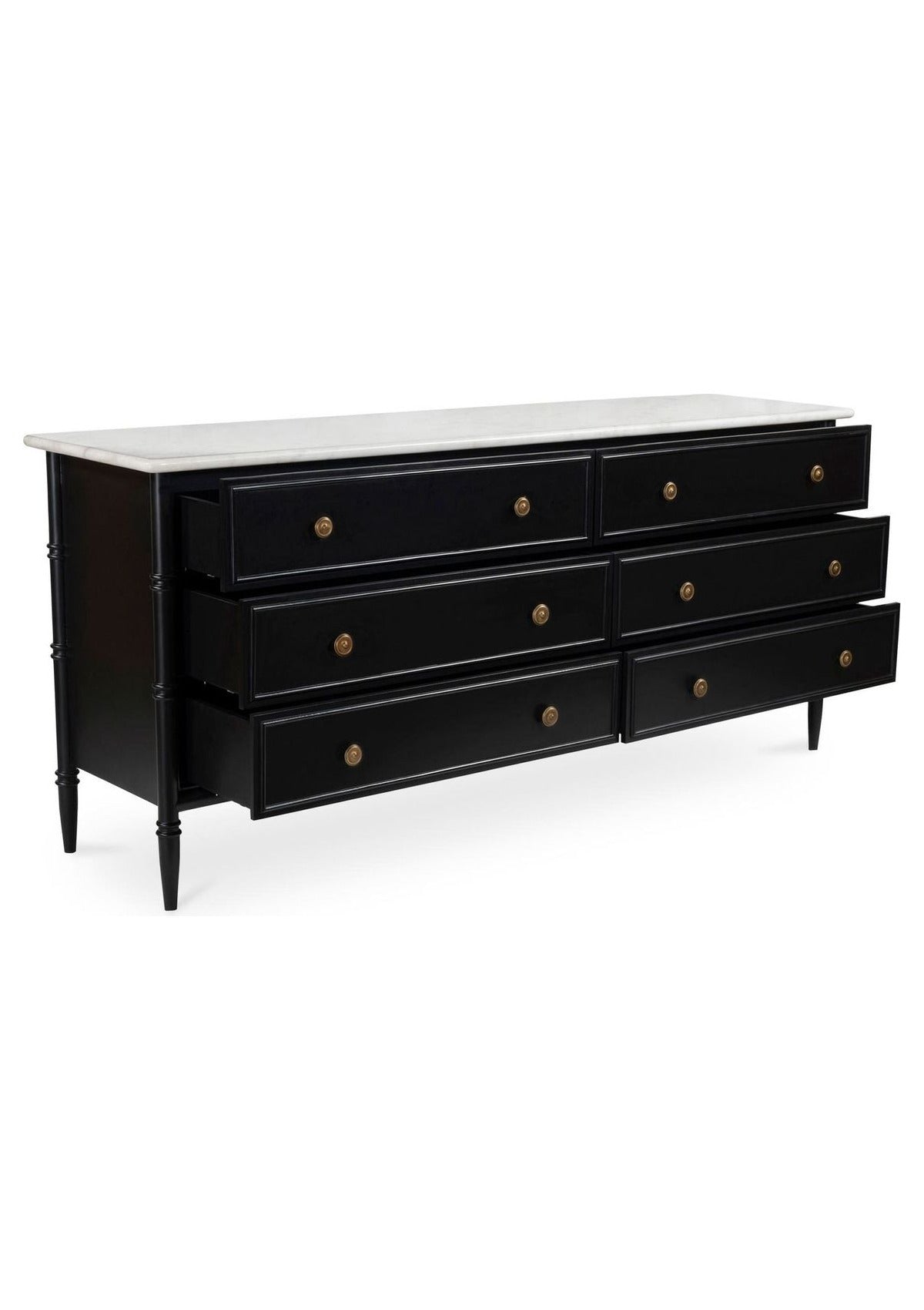 Eleanor 6 Drawer Dresser - Black