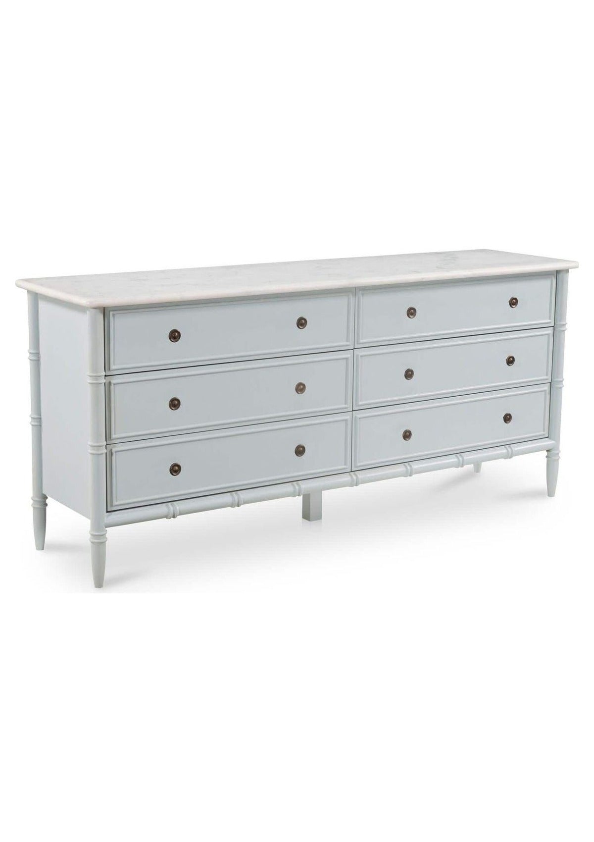 Eleanor 6 Drawer Dresser - Light Blue