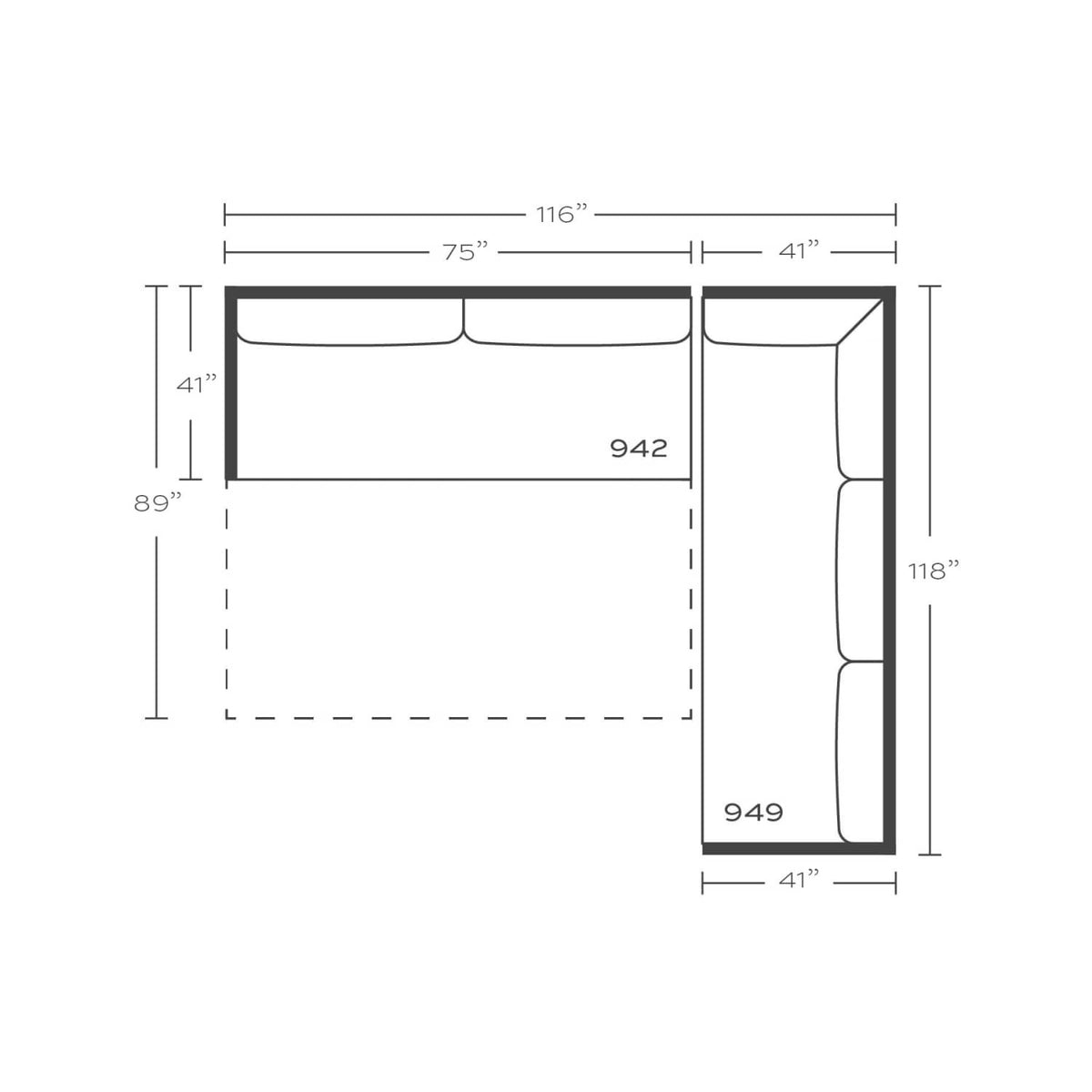 Sylvie Serenity Sleeper Sectional
