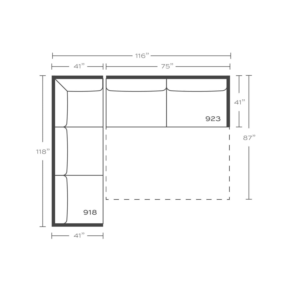 Sylvie Serenity Sleeper Sectional