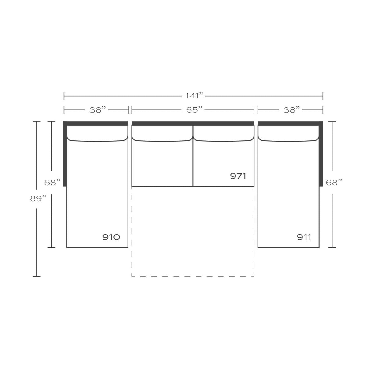 Sylvie Serenity Sleeper Sectional