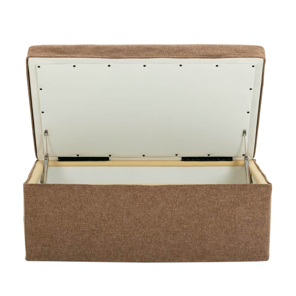 Sylvie Slipcovered Storage Ottoman