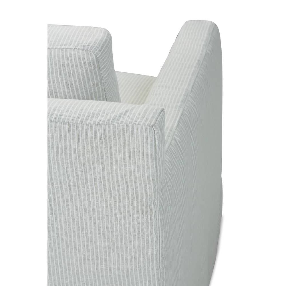 Sylvie Slipcovered Swivel Chair