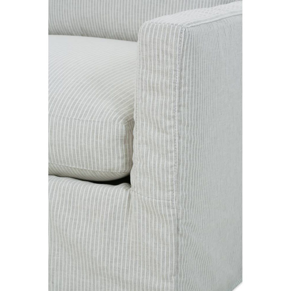 Sylvie Slipcovered Swivel Chair