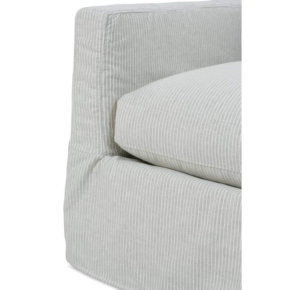 Sylvie Slipcovered Swivel Chair