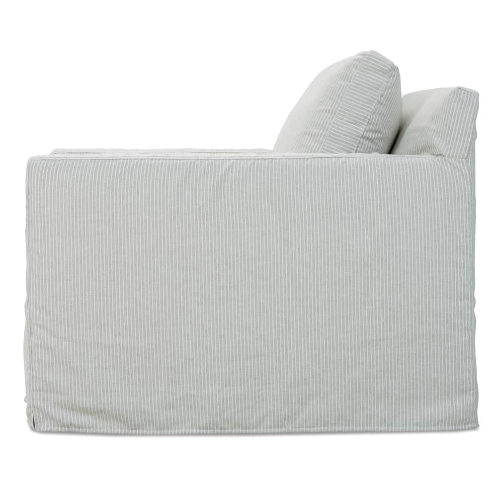 Sylvie Slipcovered Swivel Chair