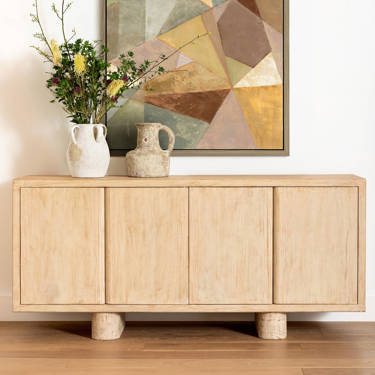 Thalia Sideboard - Light Natural / 4 Door