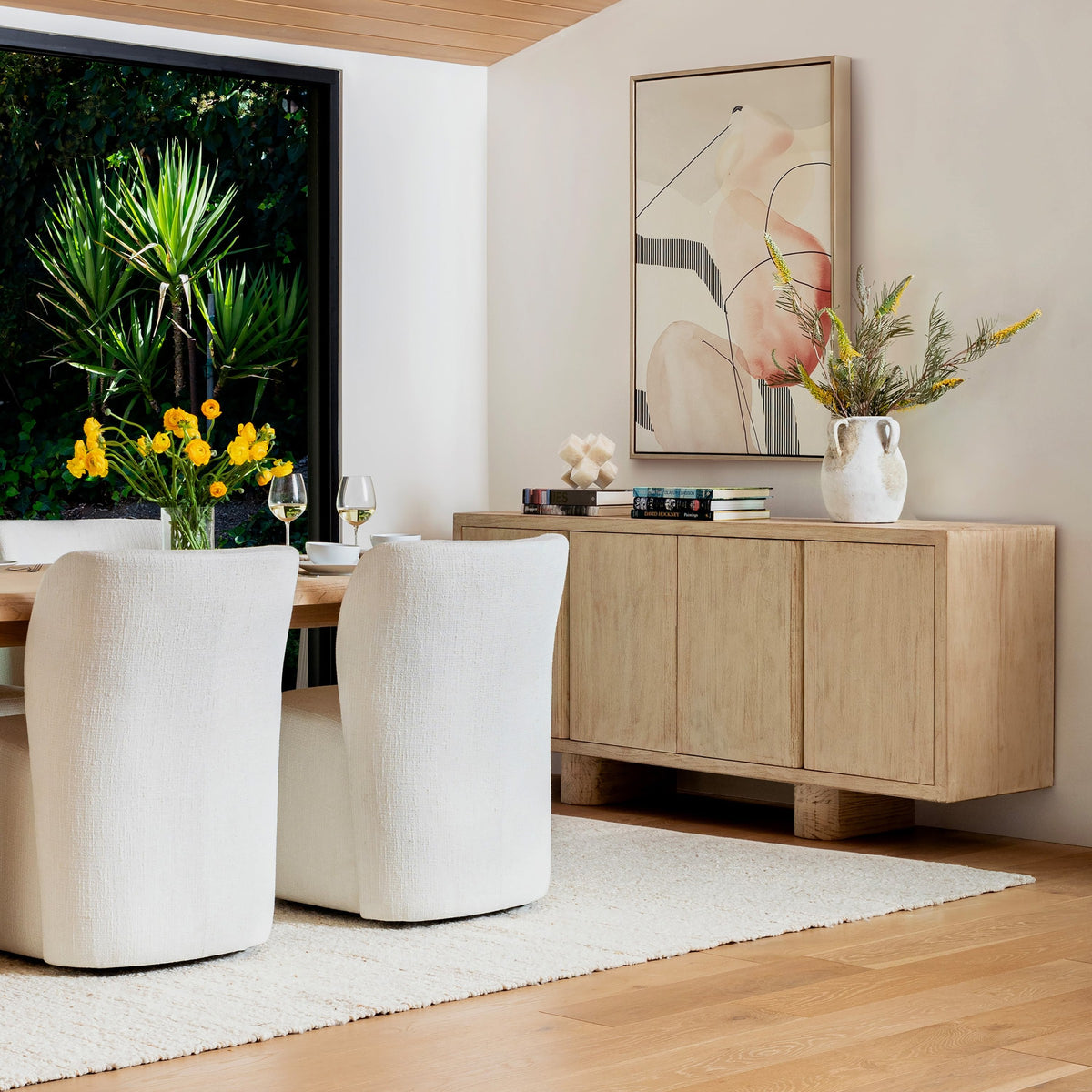 Thalia Sideboard - Light Natural / 4 Door