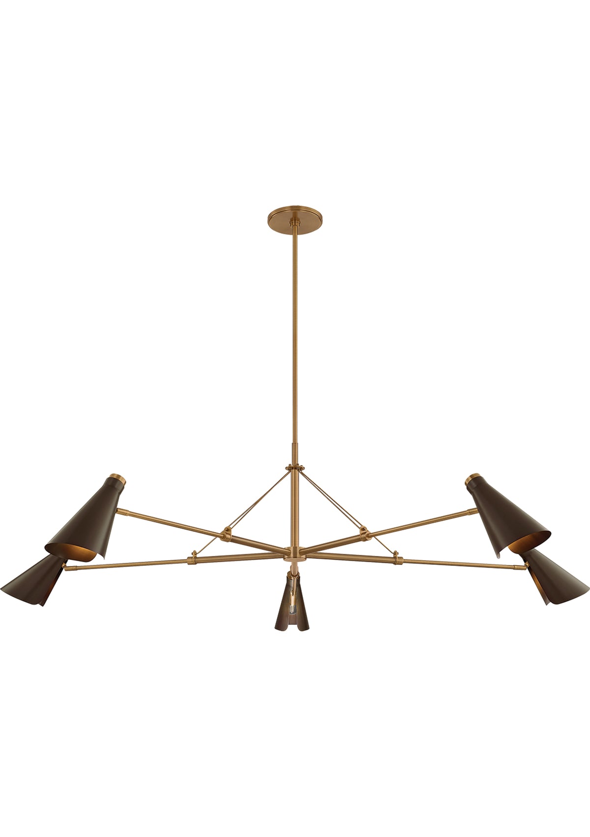 Andersen Chandelier in Patina Brass / Soft Sand