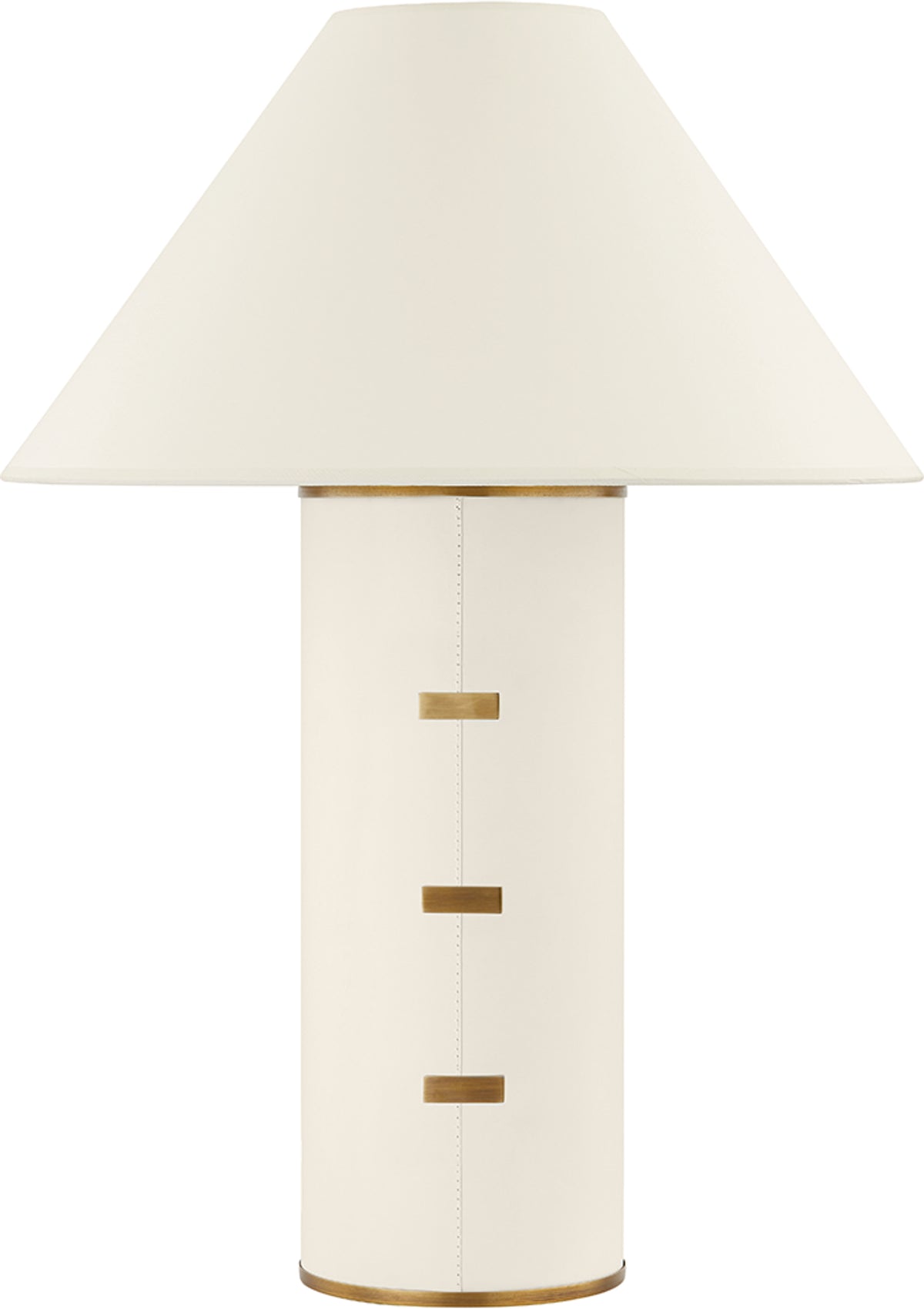 Bond Table Lamp – 18.5" W in Patina Brass