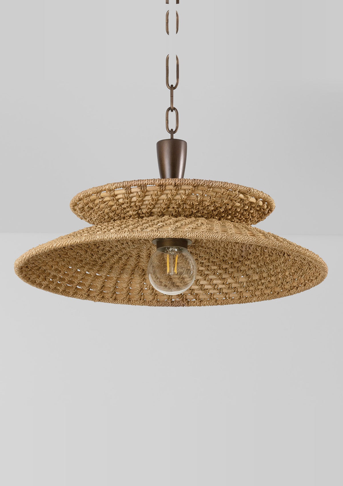 Landry Pendant – 20" W in Bronze Leaf
