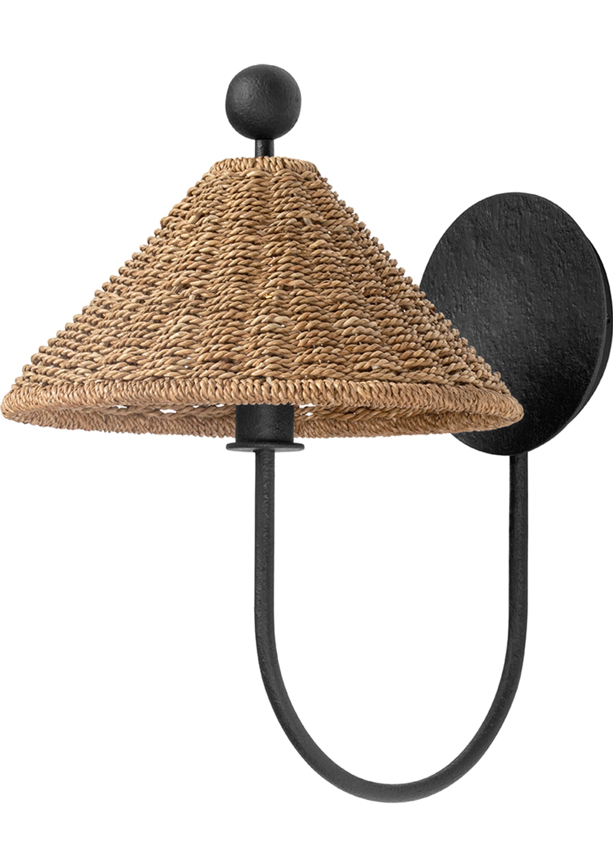 Layton Wall Sconce in Black Iron