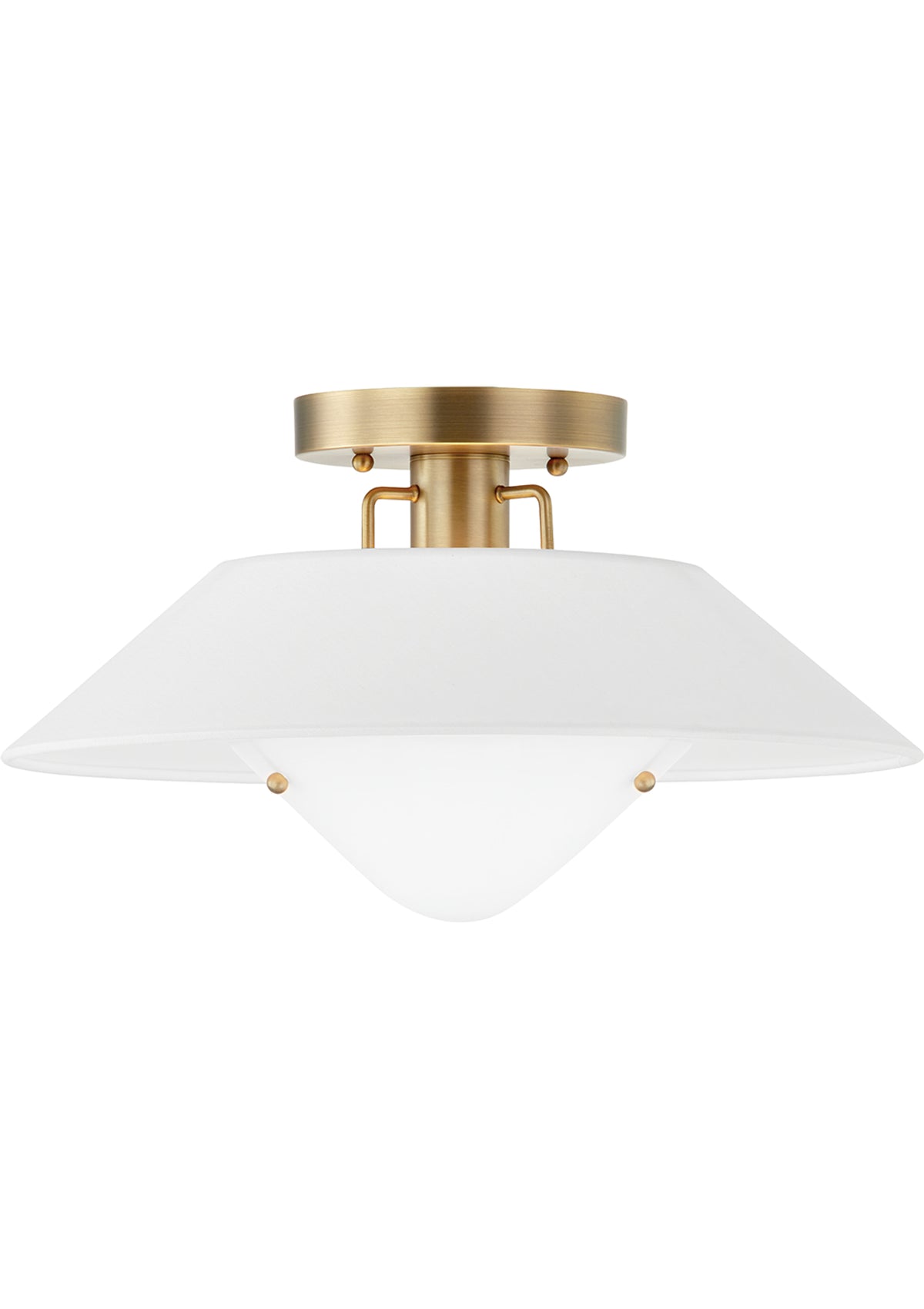 Otto Flush Mount in Patina Brass