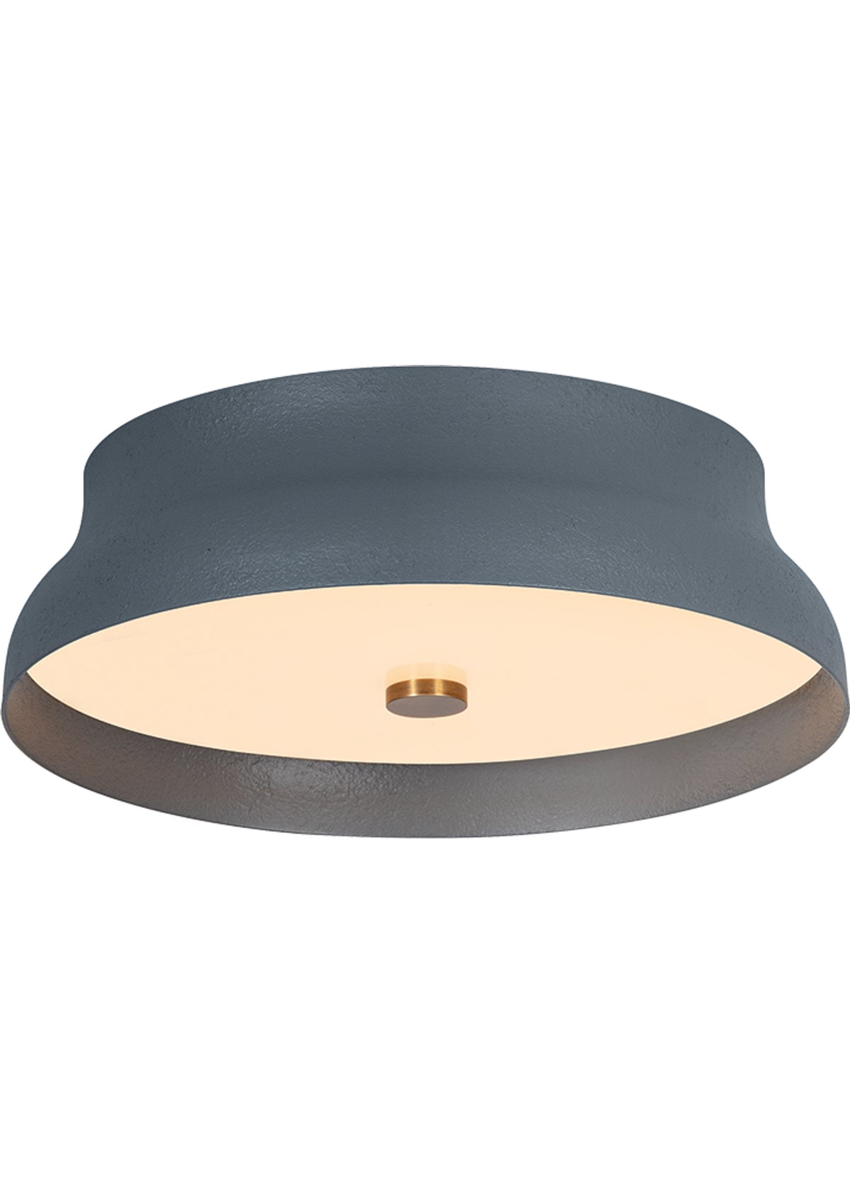 Shore Flush Mount – 12" W in Patina Brass / GSL