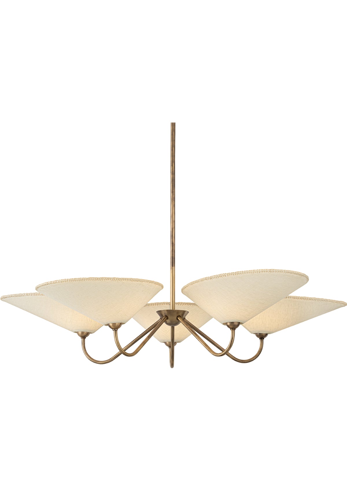 Sinclair Chandelier in Patina Brass