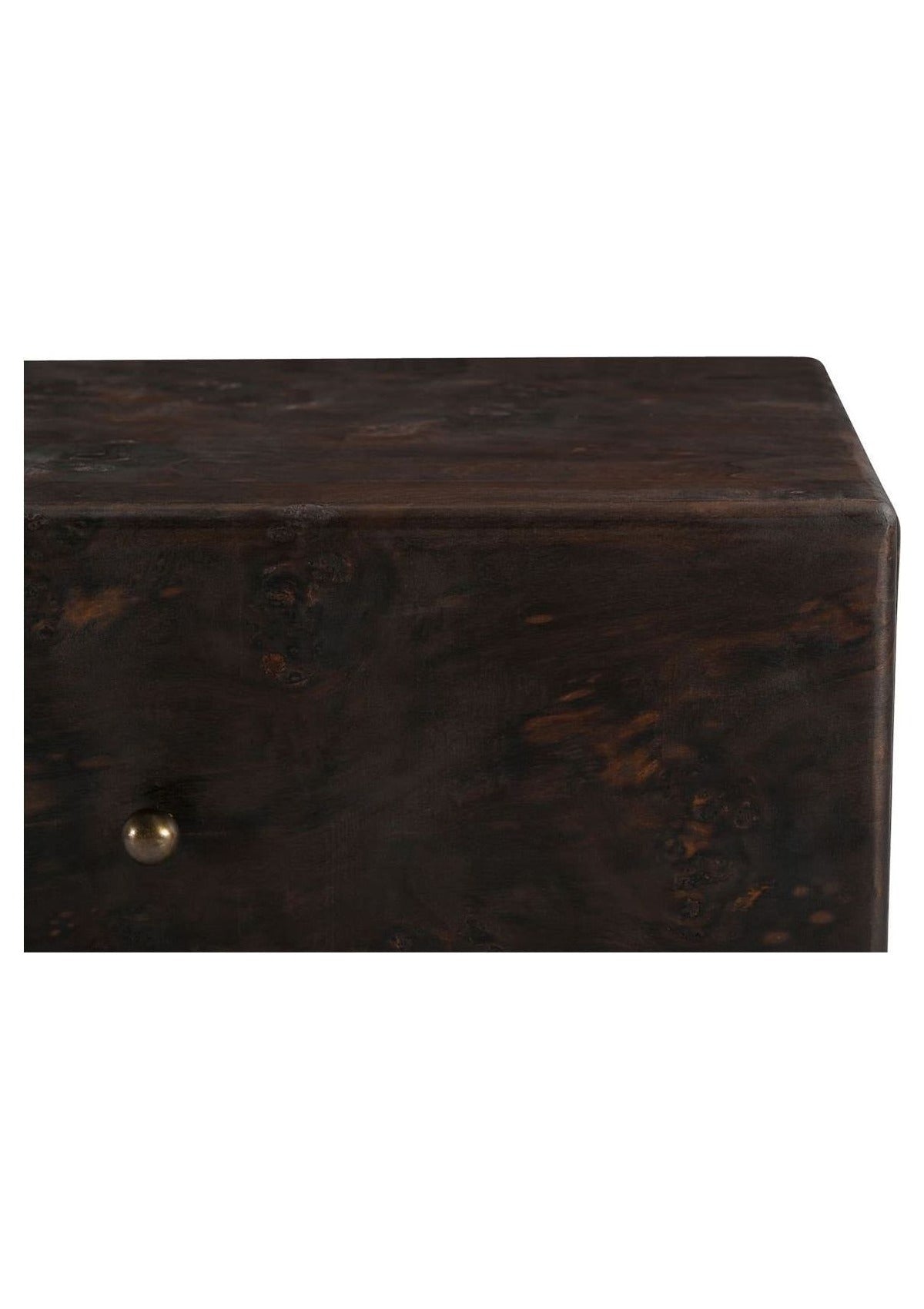 York Nightstand - Dark Brown Burl