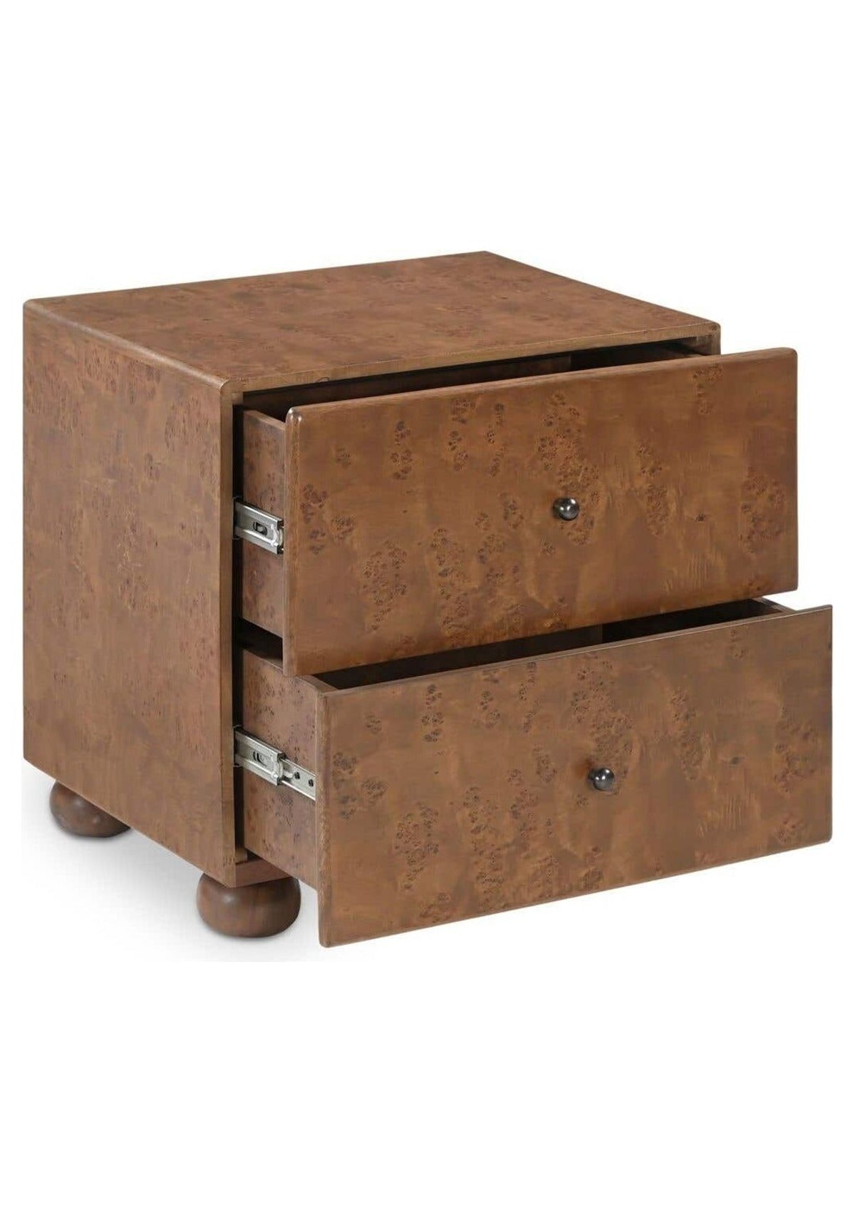 York Nightstand - Warm Brown Burl