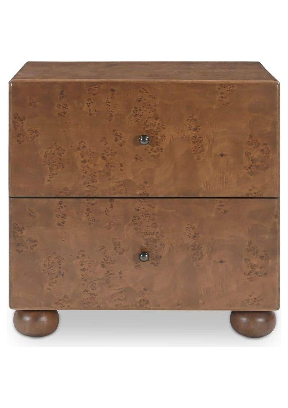 York Nightstand - Warm Brown Burl