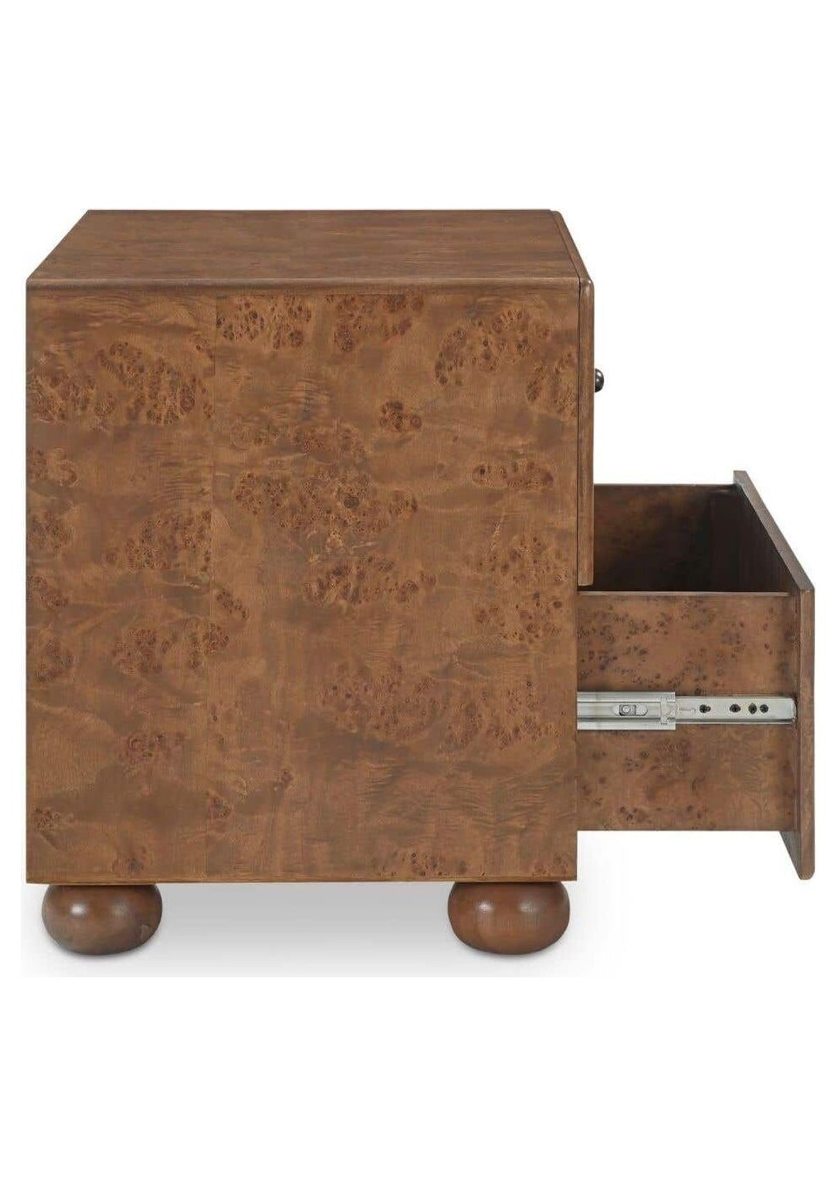 York Nightstand - Warm Brown Burl