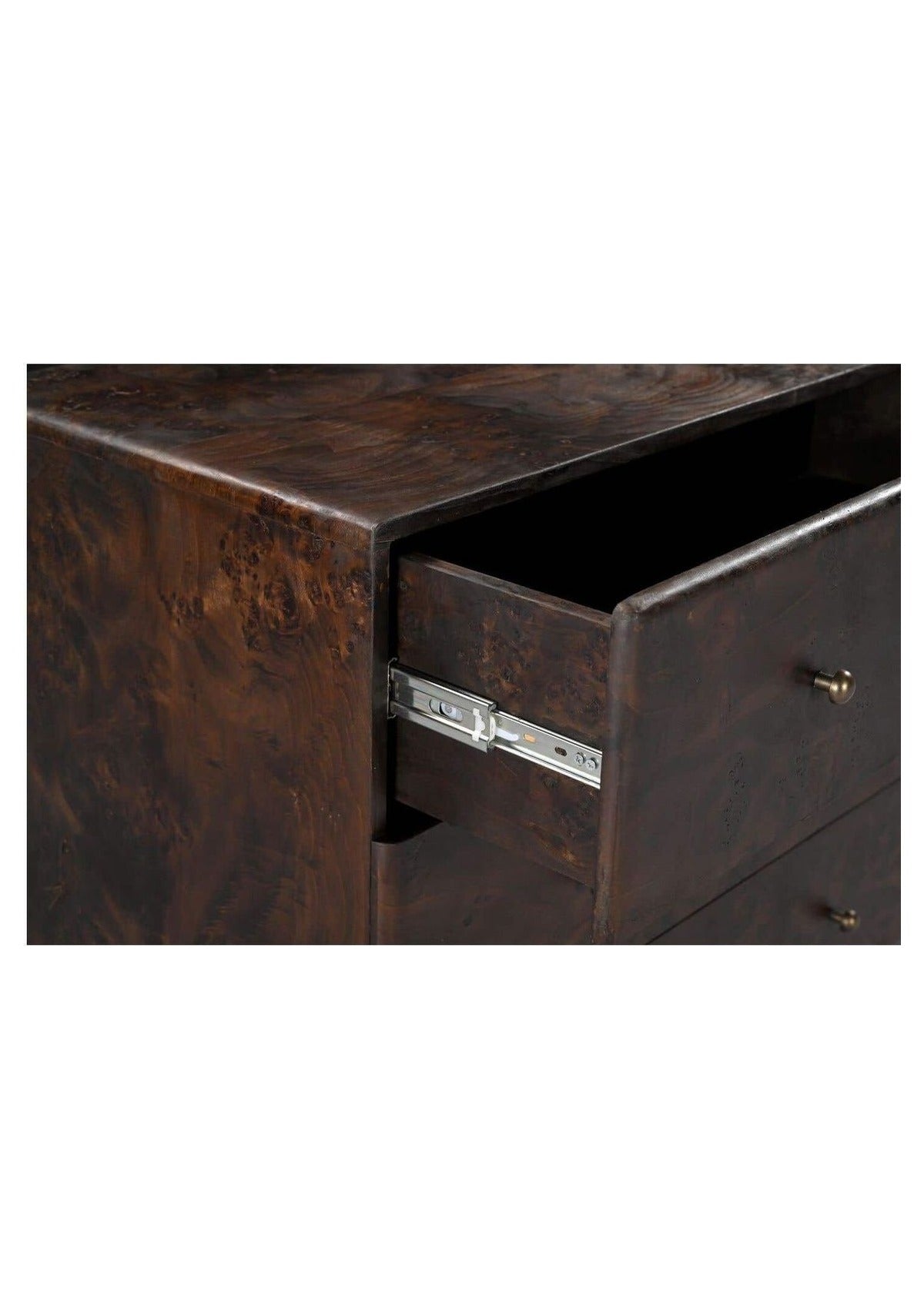 York 6 Drawer Dresser - Dark Brown Burl
