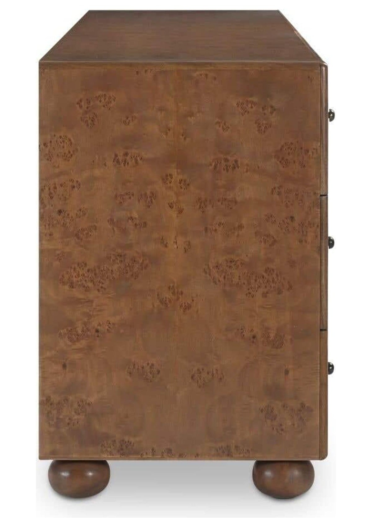 York 6 Drawer Dresser - Warm Brown Burl