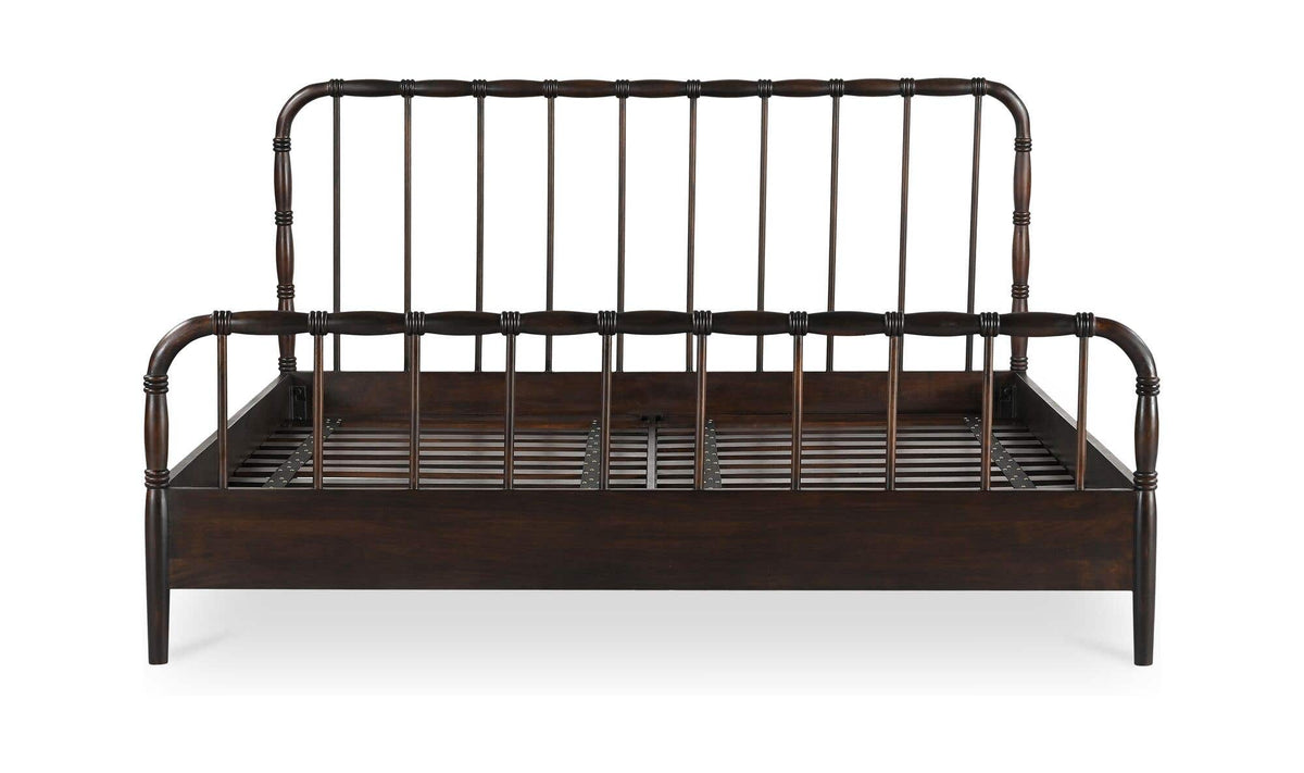 Vivian Queen Bed - Dark Brown